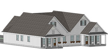 Rendering of a town home in Forestville
